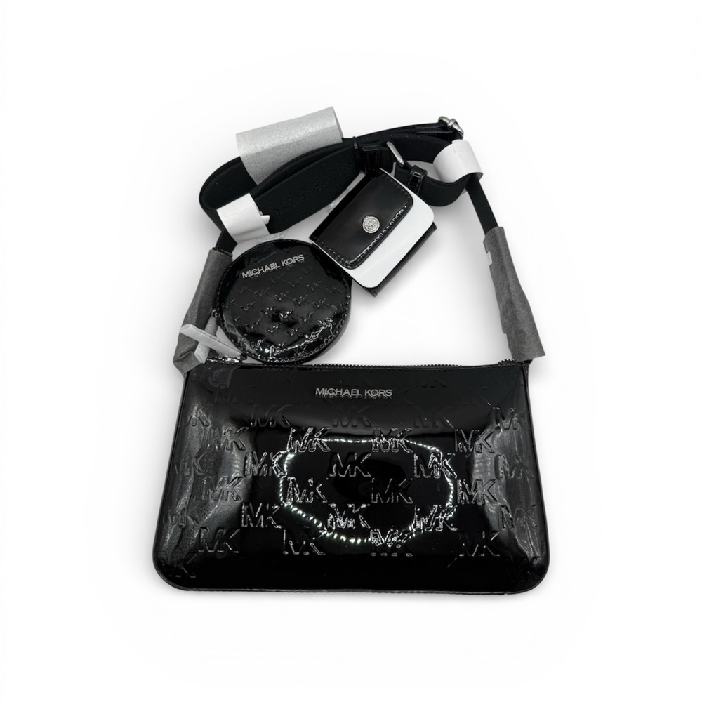 Michael Kors Black and Gray Crossbody Bag
